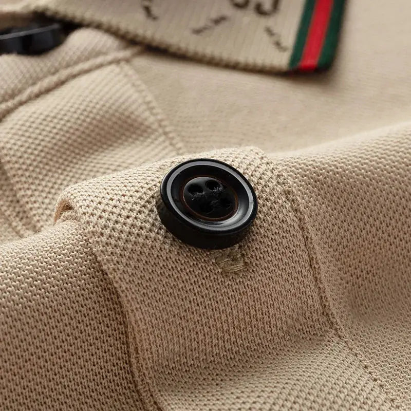 Men's Fashion 2025 Short sleeved Summer Polo Shirt High end Design Exquisite Ice Silk Embroidered Breathable T-shirt luxecrown.co.uk