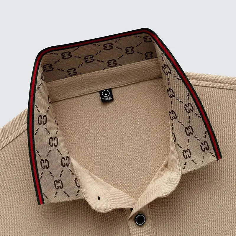 Men's Fashion 2025 Short sleeved Summer Polo Shirt High end Design Exquisite Ice Silk Embroidered Breathable T-shirt luxecrown.co.uk