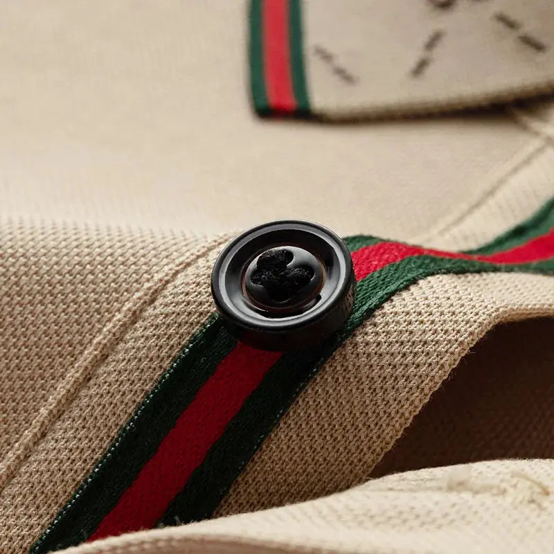 Men's Fashion 2025 Short sleeved Summer Polo Shirt High end Design Exquisite Ice Silk Embroidered Breathable T-shirt luxecrown.co.uk