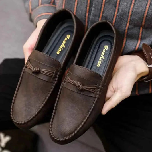 Men's Shoes 2025 Mens Moccasins Comfortable Slip-on Driving Shoes Fashion Men Casual Shoes Summer Versatile Zapatos Para Hombres