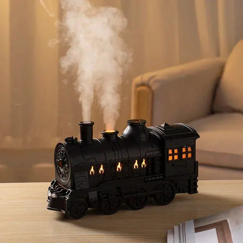 Mini Train Shape Aromatherapy Essential Oil Diffuser Ultrasonic Cool Mist Air Humidifier with LED Lamp Aroma Difusor Atomizer Streetsharks