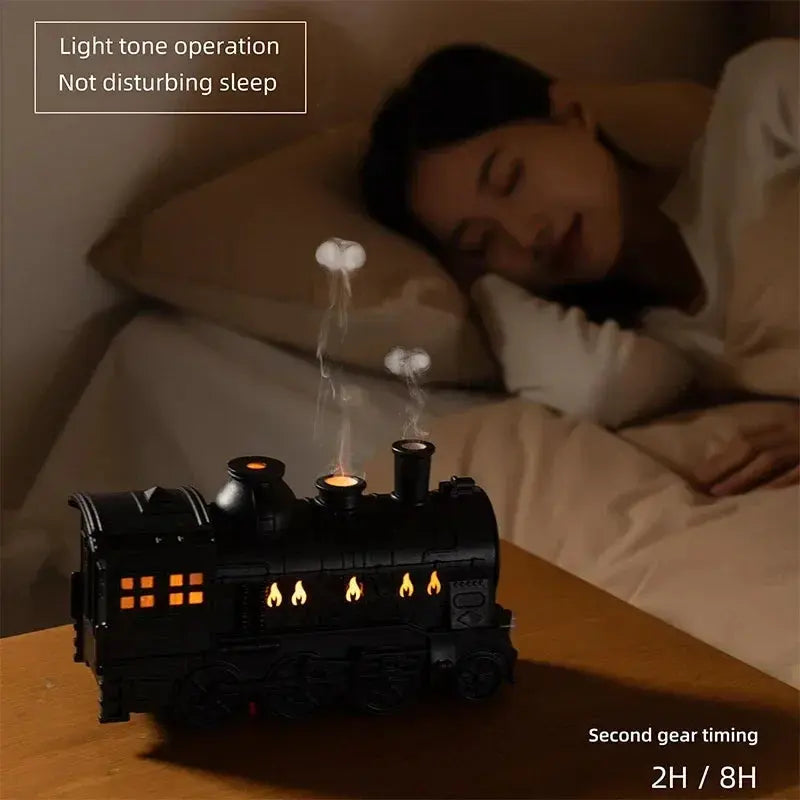 Mini Train Shape Aromatherapy Essential Oil Diffuser Ultrasonic Cool Mist Air Humidifier with LED Lamp Aroma Difusor Atomizer Streetsharks