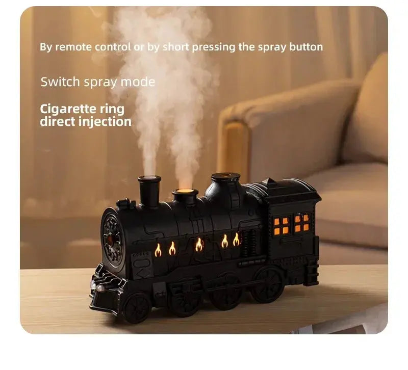 Mini Train Shape Aromatherapy Essential Oil Diffuser Ultrasonic Cool Mist Air Humidifier with LED Lamp Aroma Difusor Atomizer Streetsharks