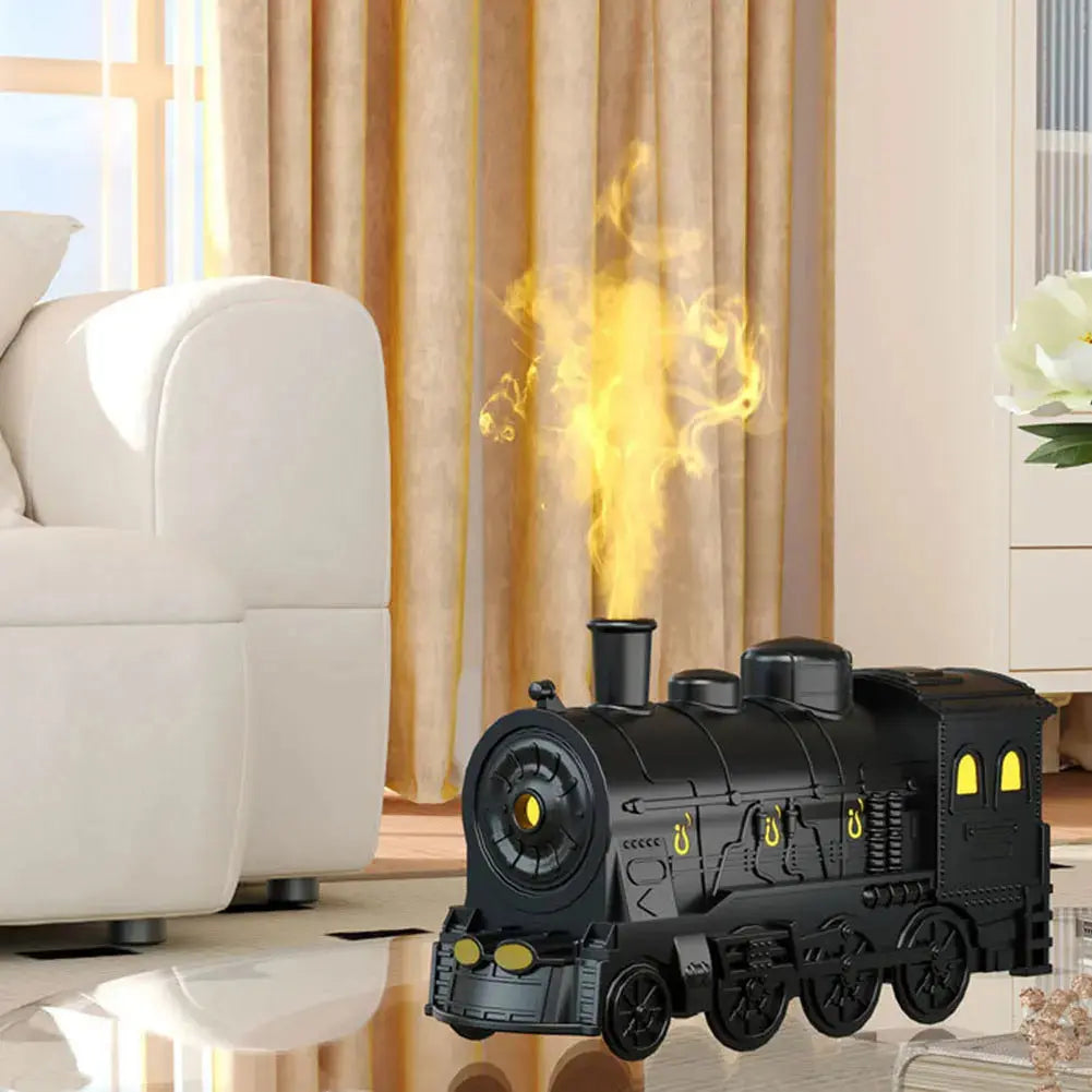 Mini Train Shape Aromatherapy Essential Oil Diffuser Ultrasonic Cool Mist Air Humidifier with LED Lamp Aroma Difusor Atomizer Streetsharks