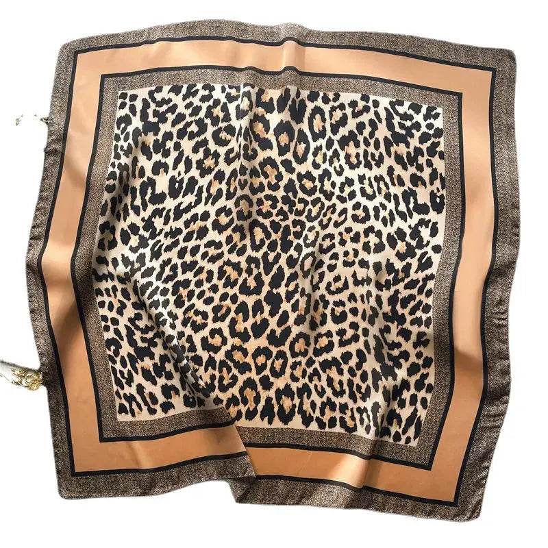 Neckerchief Female Luxury Square Scarf for Women Silk Feeling Shawl Satin Hijab Fashion Wraps Hair Bands Ribbon Headband Bandann luxecrown.co.uk