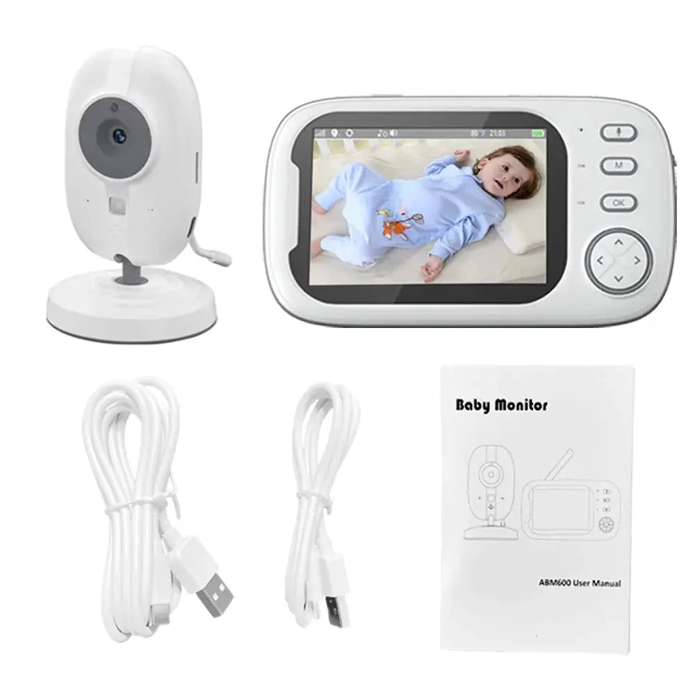New 3.5 inch Wireless Video Baby Monitor Night Vision Temperature Monitoring 2 Way Audio Talk Baby Nanny Security Camera Streetsharks