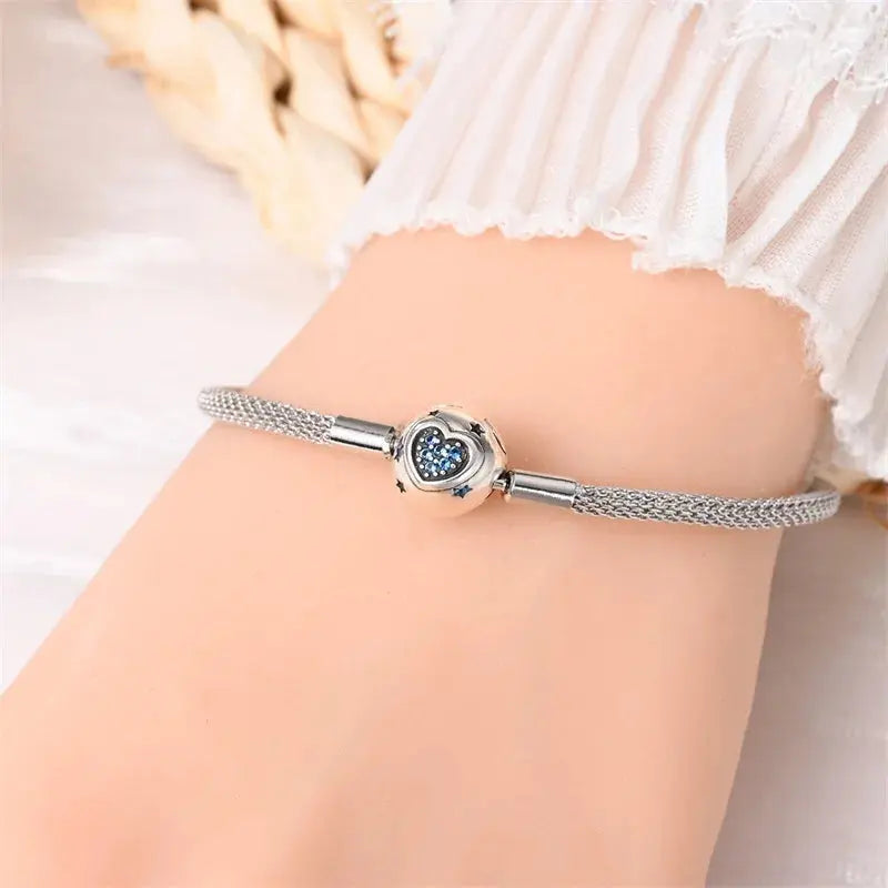 New 925 sterling silver fashion star track love cat claw star charm beads Fit Brand original bracelet DIY fine jewelry gifts Streetsharks