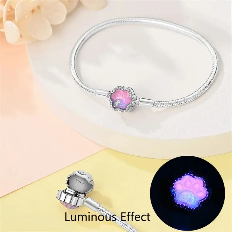 New 925 sterling silver fashion star track love cat claw star charm beads Fit Brand original bracelet DIY fine jewelry gifts Streetsharks