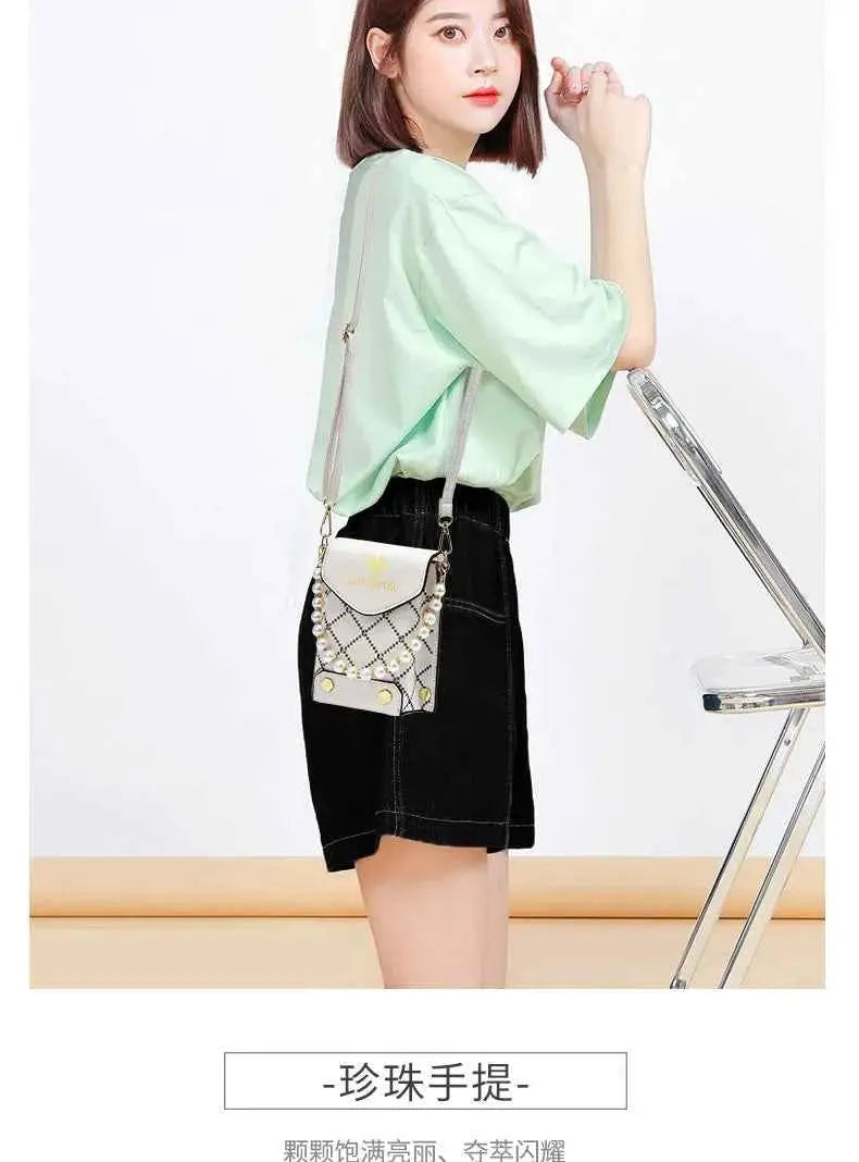 New Autumn PU Leather Women's Handbag Cell Phone Wallet Fashion Portable Shoulder Bag Hundred Simple Mini Small Bag Bolso Mujer