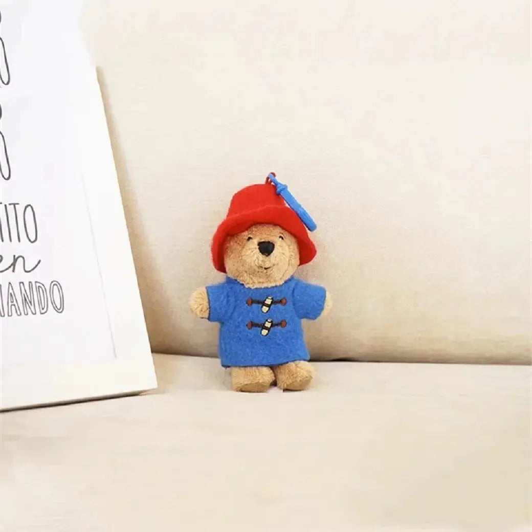 New Cute Paddington Bear Plush Doll Key Chain Chain School Bag Pendant Accessories Small Pendant Children's Plush Toy 11x4x2cm luxecrown.co.uk