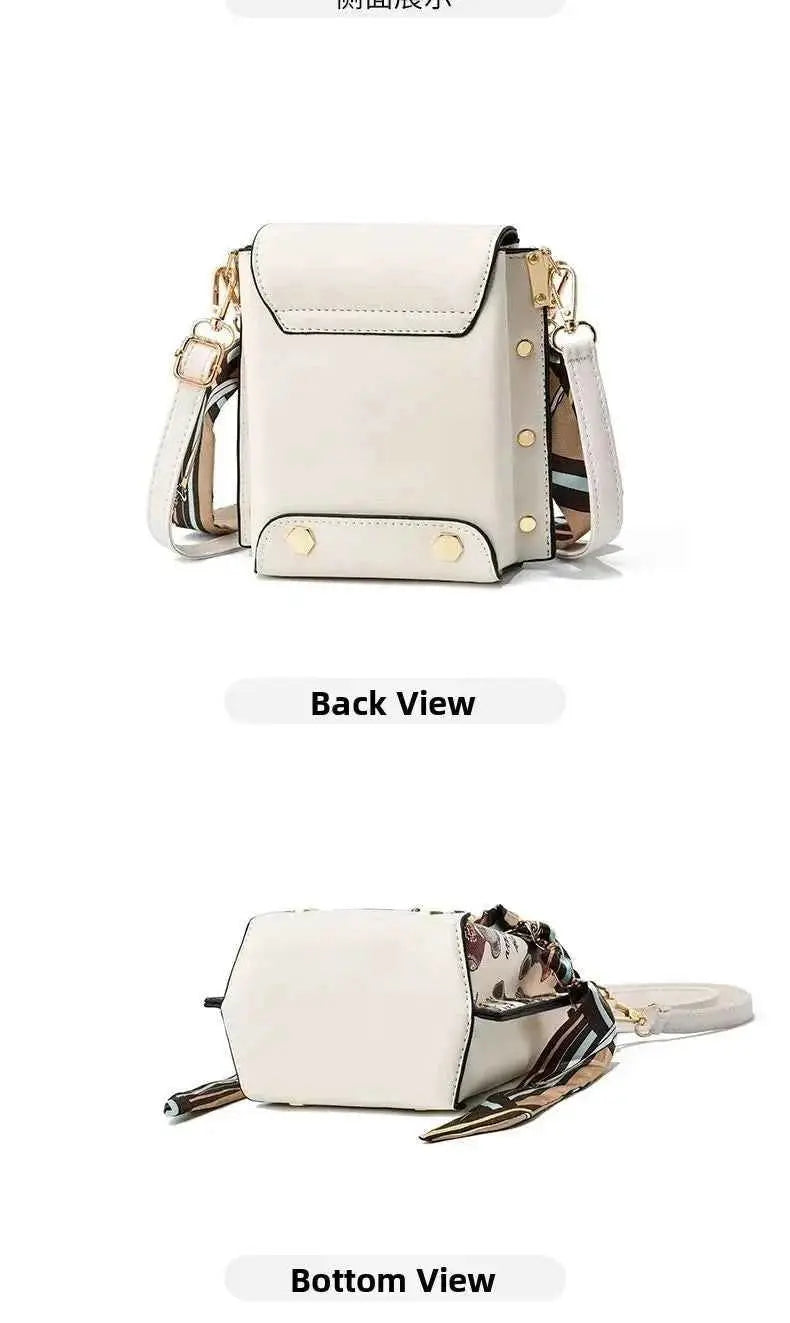 New Faion Women's Mobile Phone Menger Bag Pur Double oulder Bag PU Leather No Brand Registered Trademark