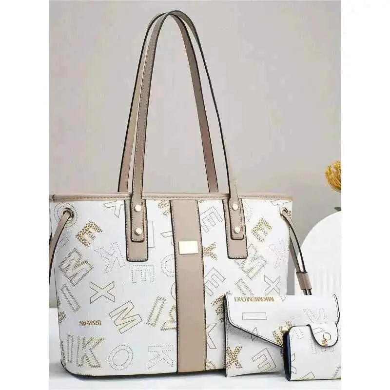 New Fashion 3piece Set Printed Women's Shopping Crossbody Bag Large Capacity Women's Shoulder Bag Versatile Women's Big Tote Bag