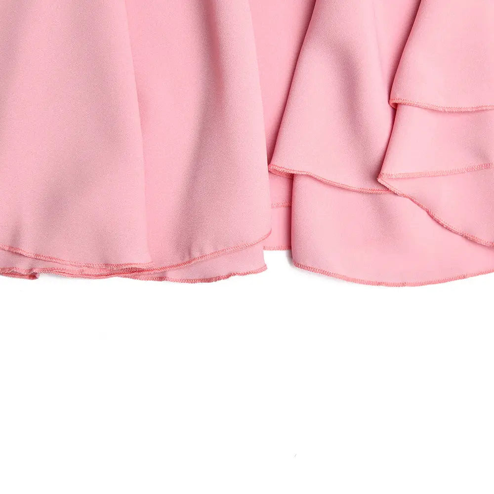 New Fashion Slim Fit Patchwork Hip Spaghetti Shoulder Strap Skirt Streetsharks