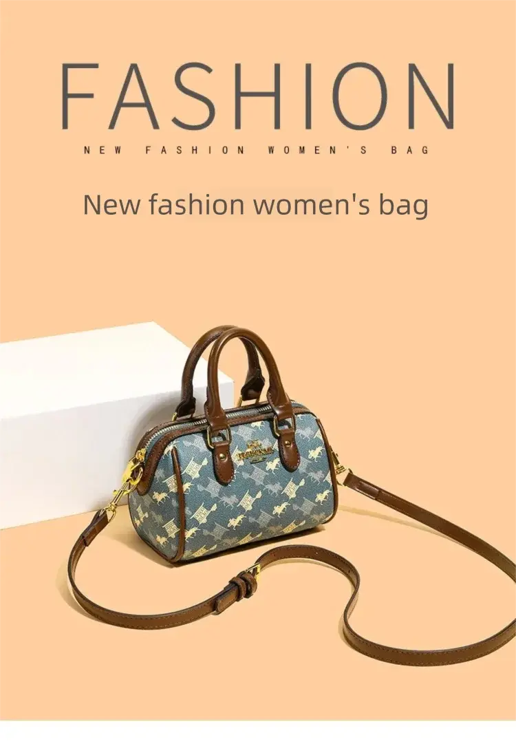 New Fashionable Street Style Pillow Bag Women's Handbag Luxury Sensation Printed PU Leather Ladies' Crossbody Bag for Daily Use luxecrown.co.uk