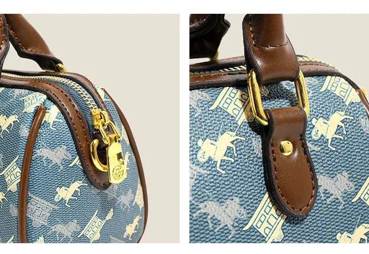 New Fashionable Street Style Pillow Bag Women's Handbag Luxury Sensation Printed PU Leather Ladies' Crossbody Bag for Daily Use luxecrown.co.uk