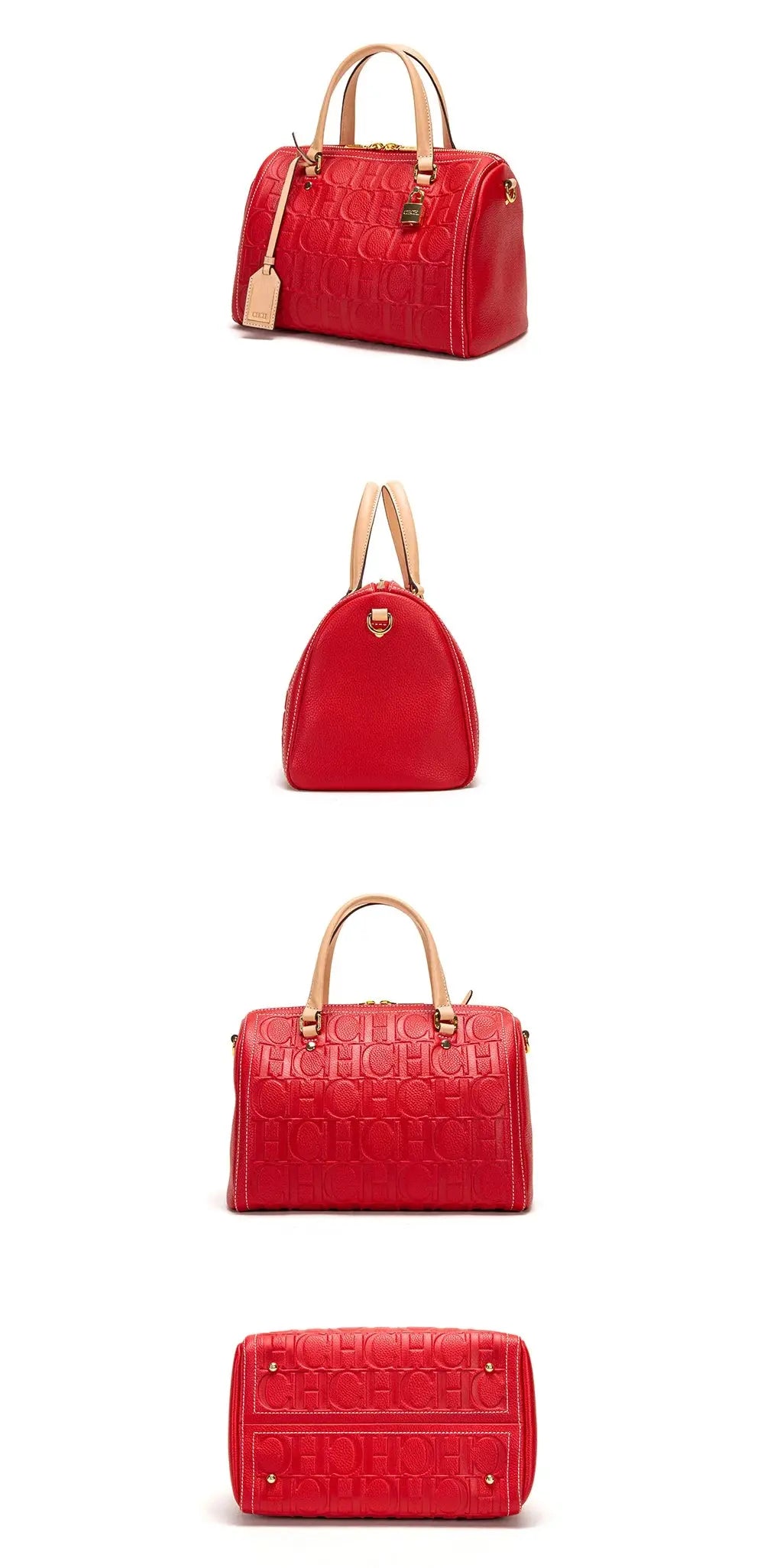 New Large Capacity Women's Handbag Unique and Exquisite Letter Printing Lock Buckle Accessories Solid Color Simplicity Streetsharks