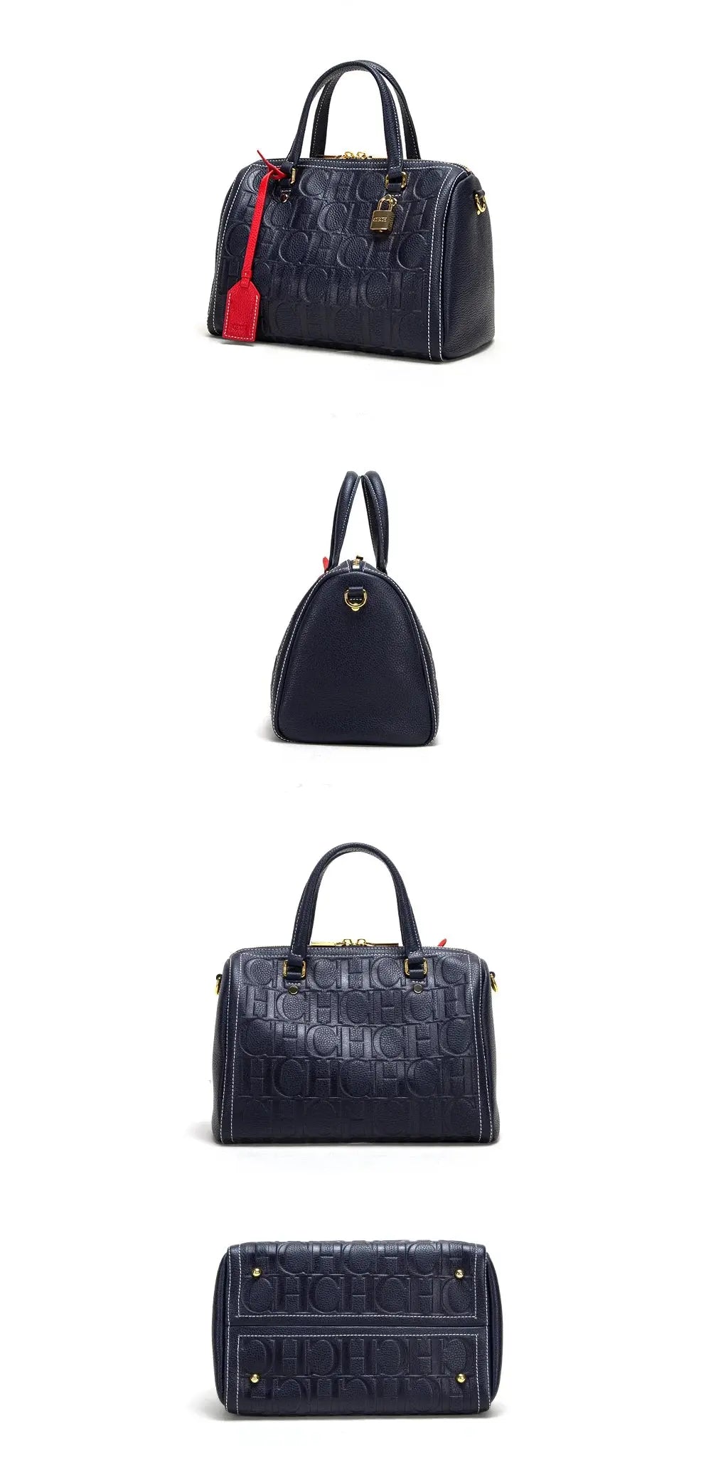 New Large Capacity Women's Handbag Unique and Exquisite Letter Printing Lock Buckle Accessories Solid Color Simplicity Streetsharks