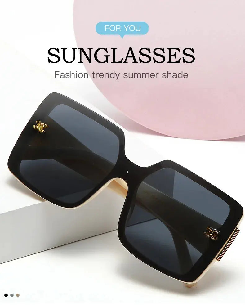 New Luxury Glamour Sunglasses for Women and Men Designer Famous Brand Glasses Square Stylish Trend Eyewear UV400 Streetsharks