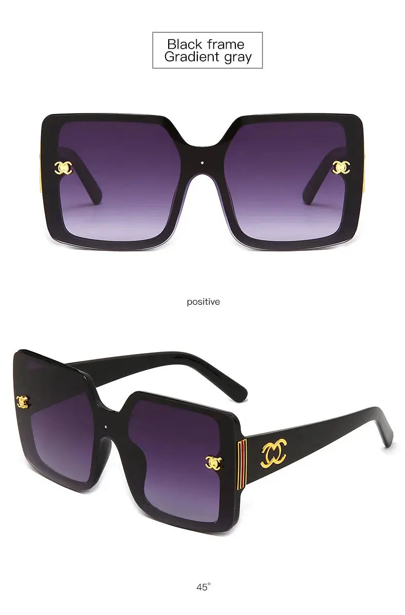 New Luxury Glamour Sunglasses for Women and Men Designer Famous Brand Glasses Square Stylish Trend Eyewear UV400 Streetsharks