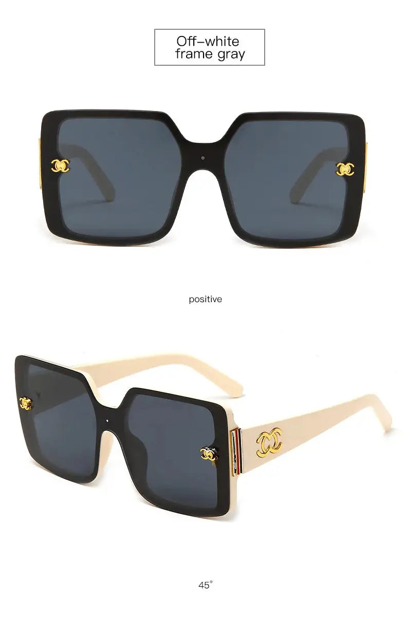 New Luxury Glamour Sunglasses for Women and Men Designer Famous Brand Glasses Square Stylish Trend Eyewear UV400 Streetsharks