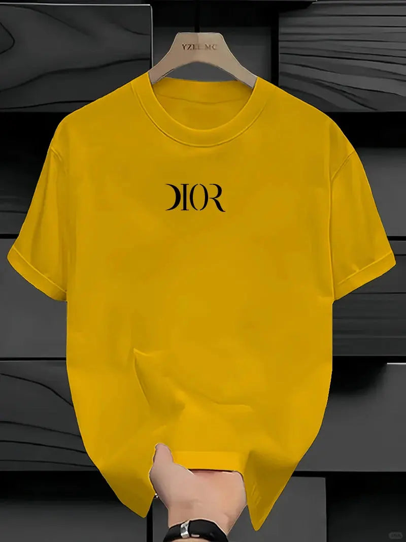 New Summe Luxury Brand T-shirt Pure Cotton Flat Print Large Size Round Neck Short Sleeve Men's and Women's Top T-shirt luxecrown.co.uk