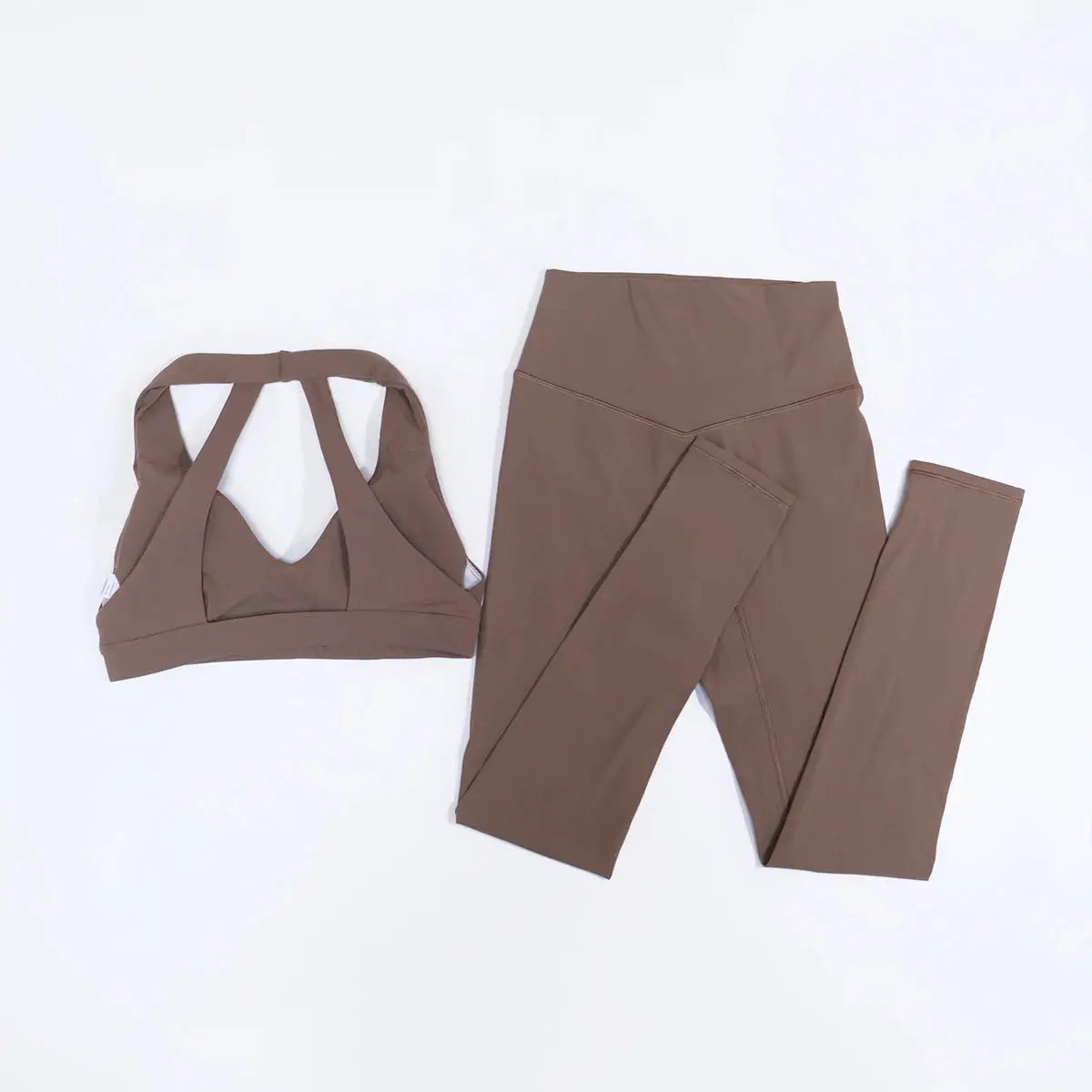 New Summer Women's Ultra Soft Sports Bra And Yoga Pants Set Fashionable Two-Piece Gym Workout Shock-Absorbing Underwear Suit luxecrown.co.uk