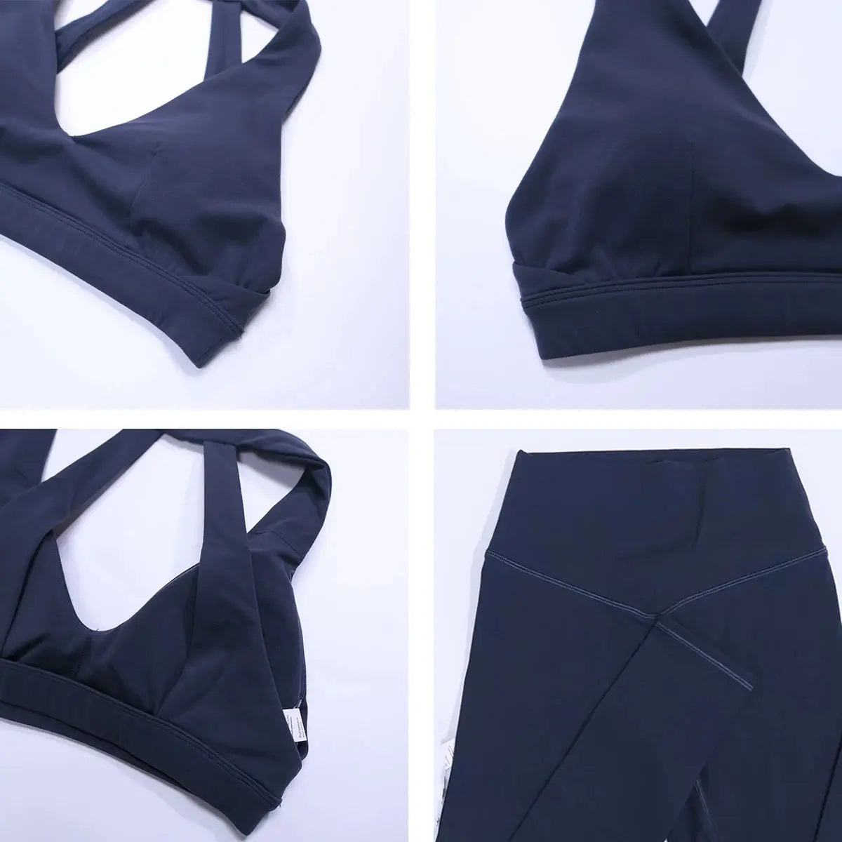 New Summer Women's Ultra Soft Sports Bra And Yoga Pants Set Fashionable Two-Piece Gym Workout Shock-Absorbing Underwear Suit luxecrown.co.uk
