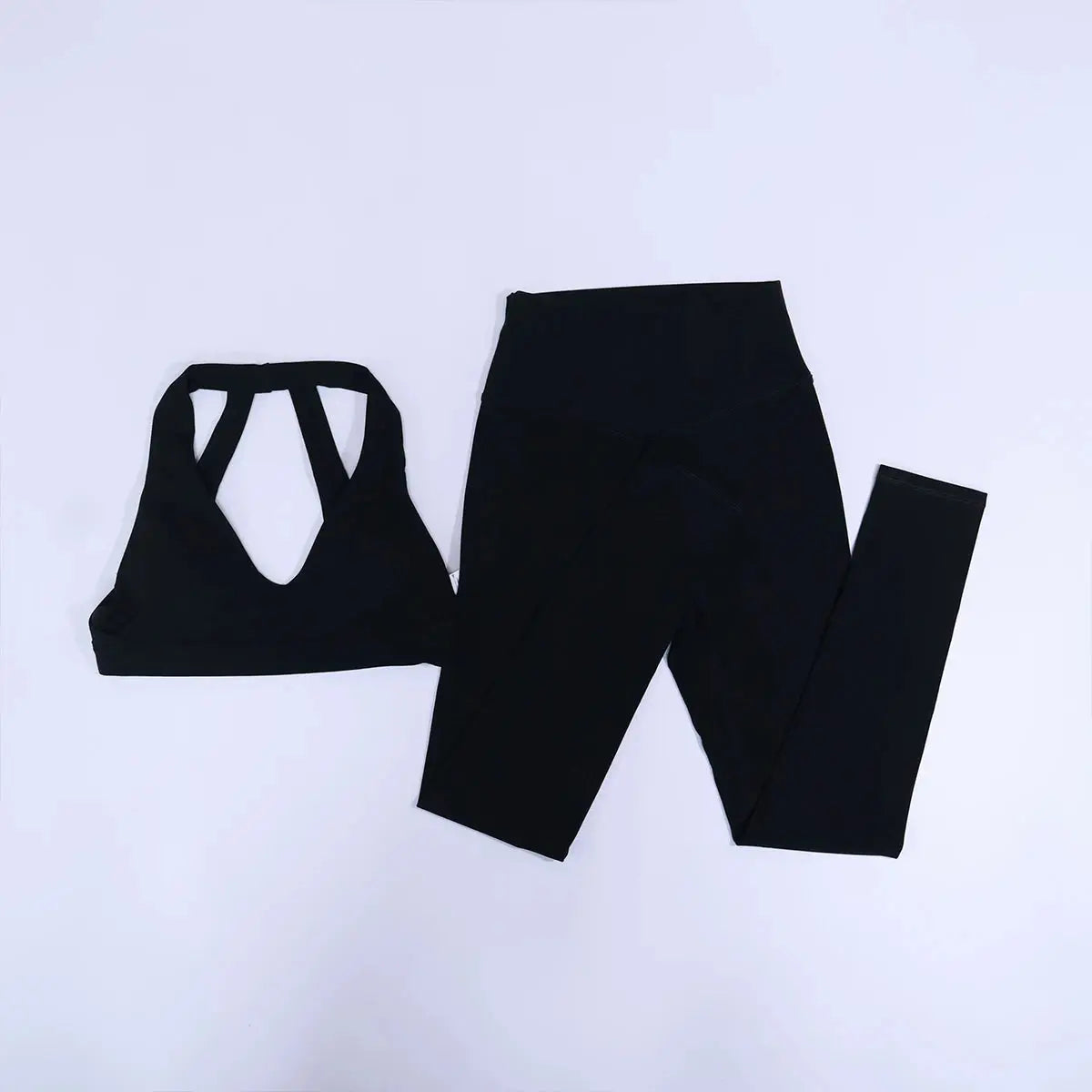 New Summer Women's Ultra Soft Sports Bra And Yoga Pants Set Fashionable Two-Piece Gym Workout Shock-Absorbing Underwear Suit luxecrown.co.uk