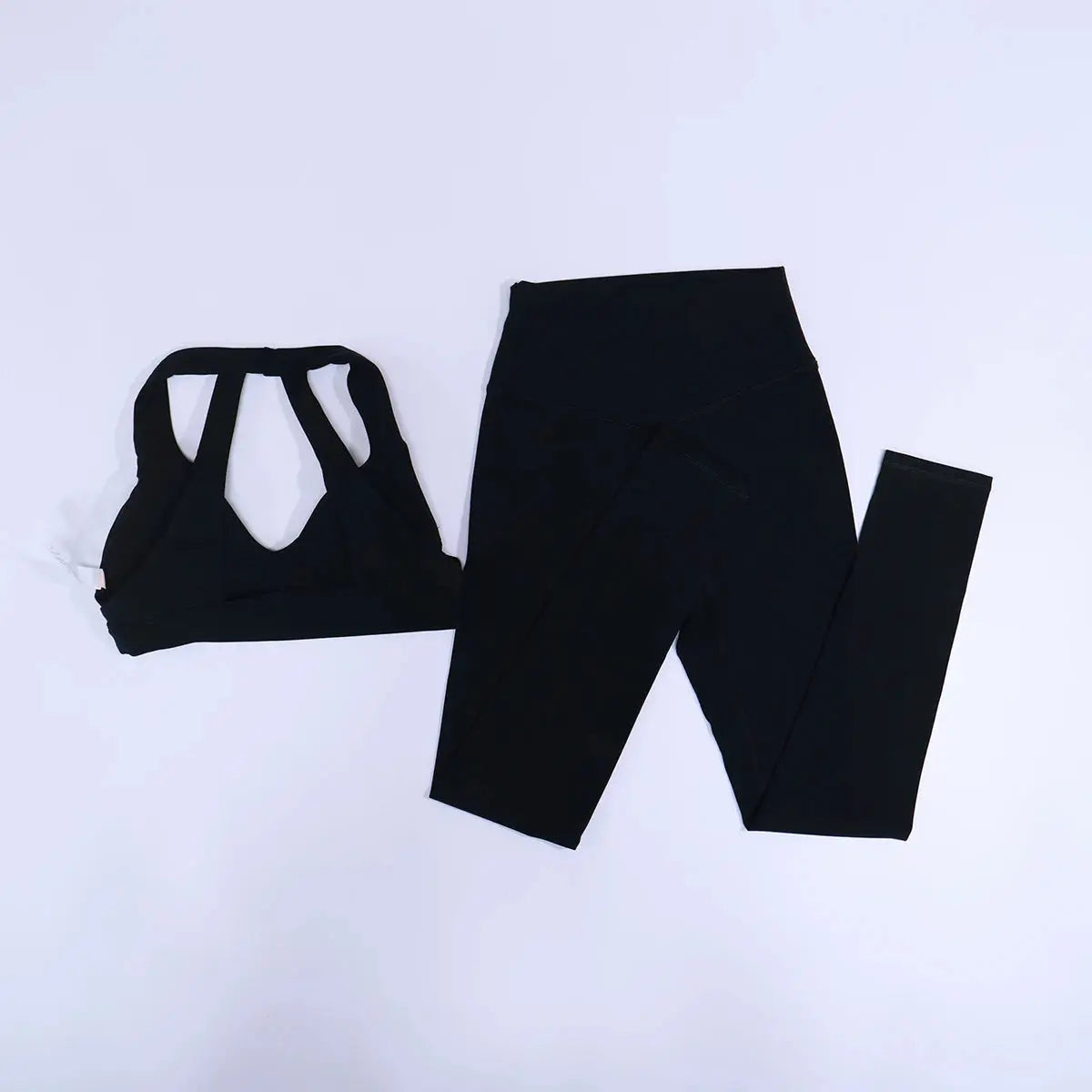 New Summer Women's Ultra Soft Sports Bra And Yoga Pants Set Fashionable Two-Piece Gym Workout Shock-Absorbing Underwear Suit luxecrown.co.uk