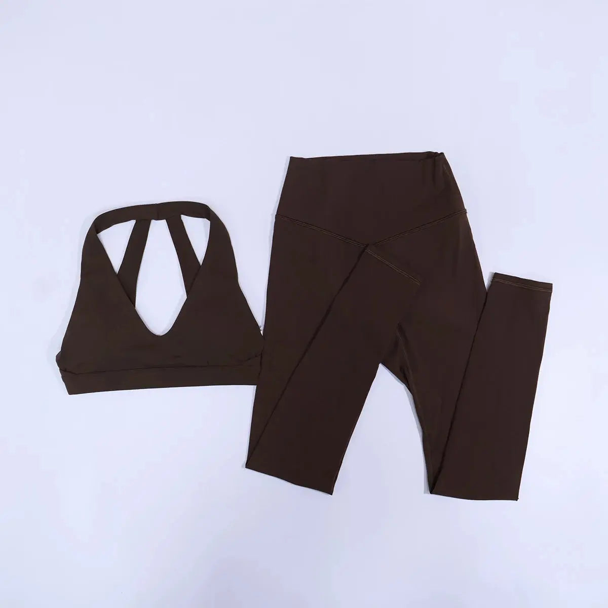 New Summer Women's Ultra Soft Sports Bra And Yoga Pants Set Fashionable Two-Piece Gym Workout Shock-Absorbing Underwear Suit luxecrown.co.uk