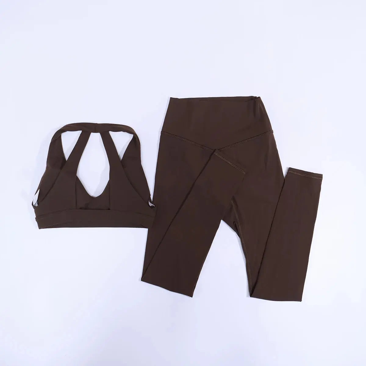 New Summer Women's Ultra Soft Sports Bra And Yoga Pants Set Fashionable Two-Piece Gym Workout Shock-Absorbing Underwear Suit luxecrown.co.uk