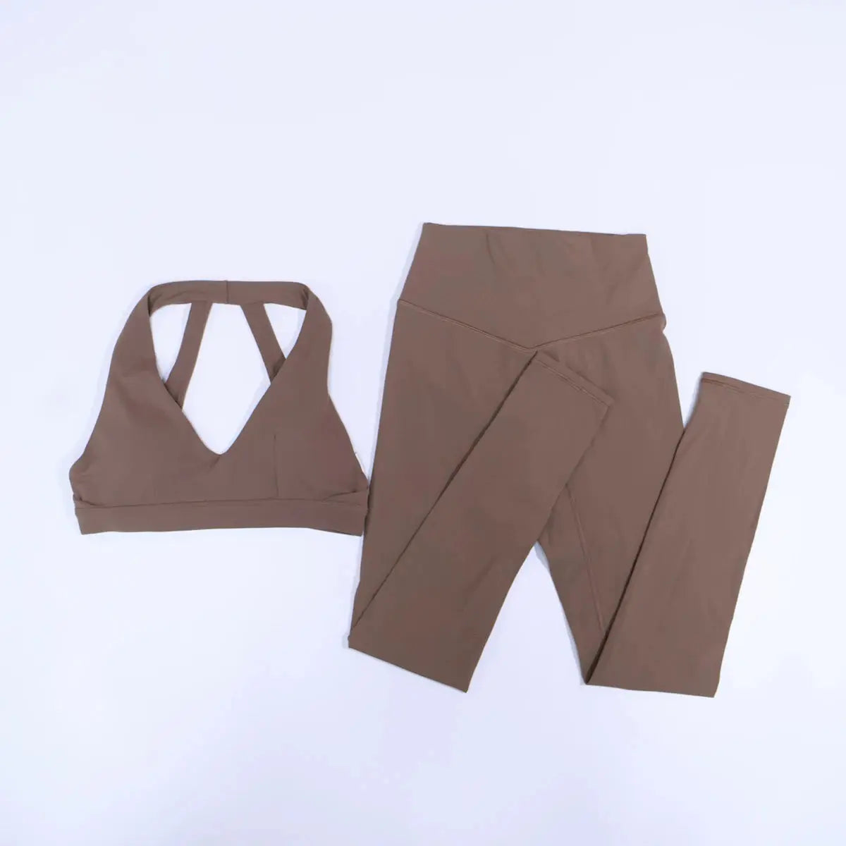 New Summer Women's Ultra Soft Sports Bra And Yoga Pants Set Fashionable Two-Piece Gym Workout Shock-Absorbing Underwear Suit luxecrown.co.uk