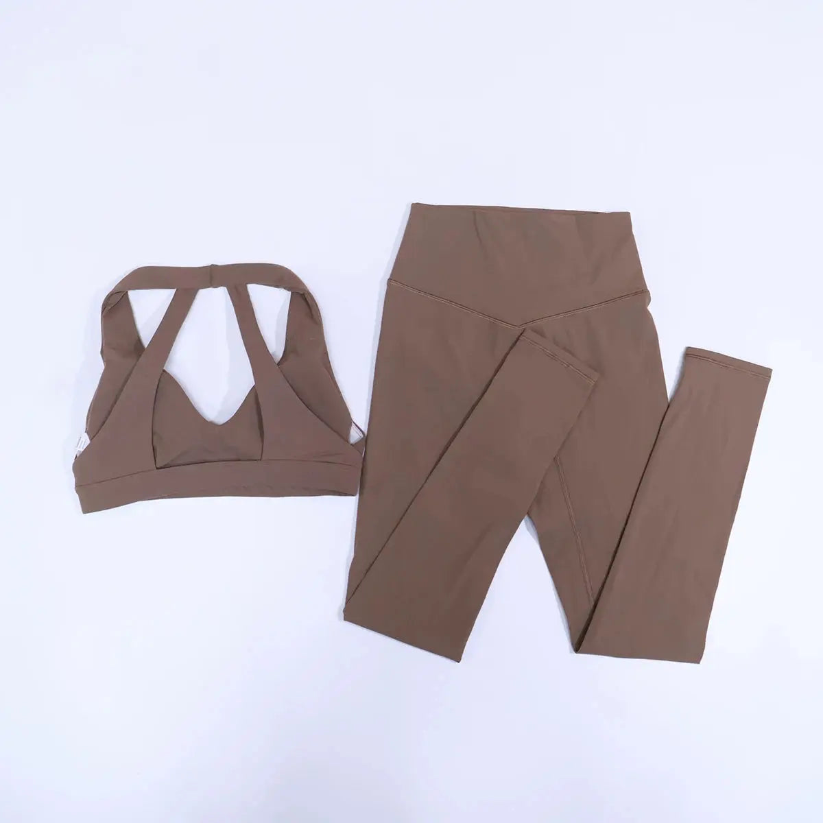 New Summer Women's Ultra Soft Sports Bra And Yoga Pants Set Fashionable Two-Piece Gym Workout Shock-Absorbing Underwear Suit luxecrown.co.uk