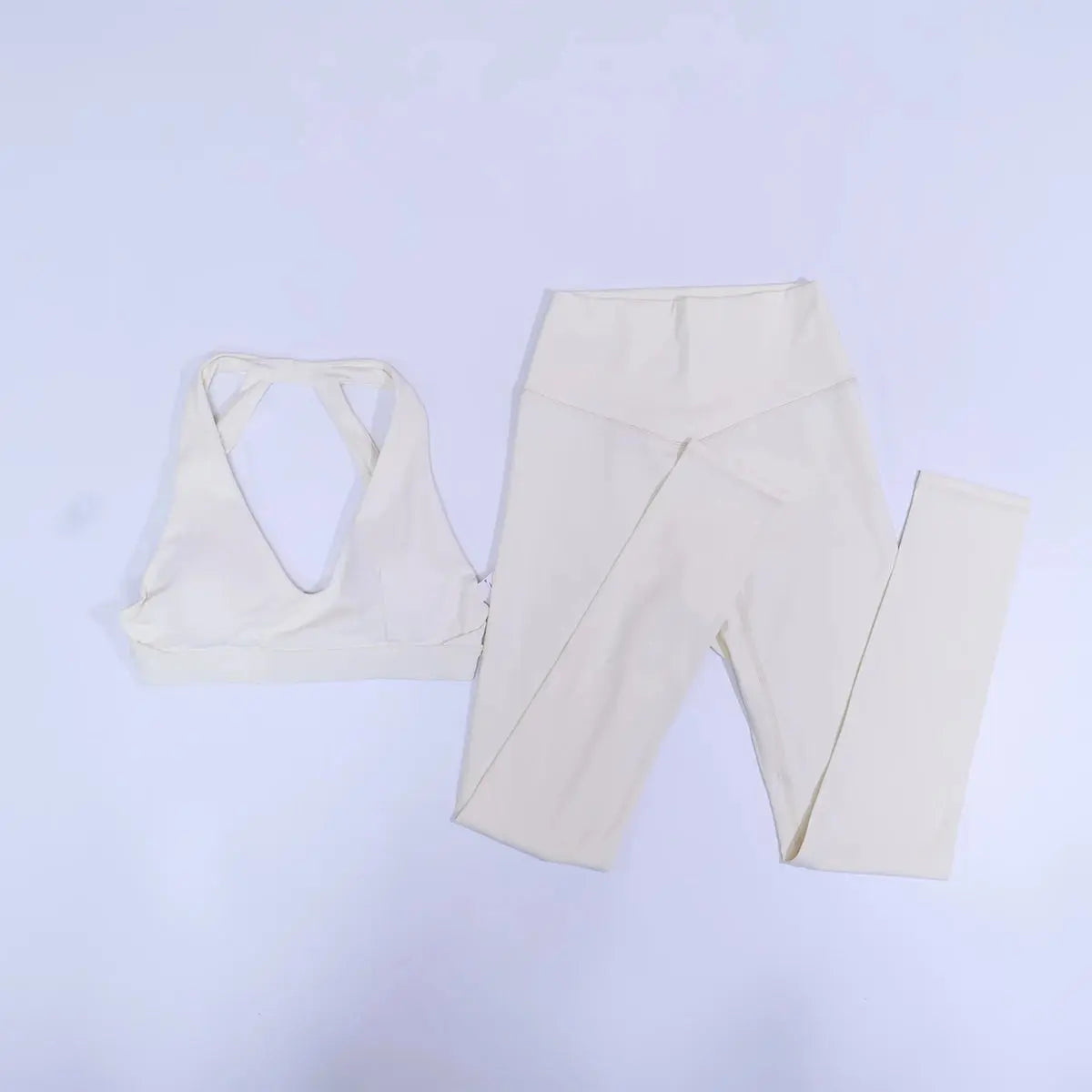 New Summer Women's Ultra Soft Sports Bra And Yoga Pants Set Fashionable Two-Piece Gym Workout Shock-Absorbing Underwear Suit luxecrown.co.uk