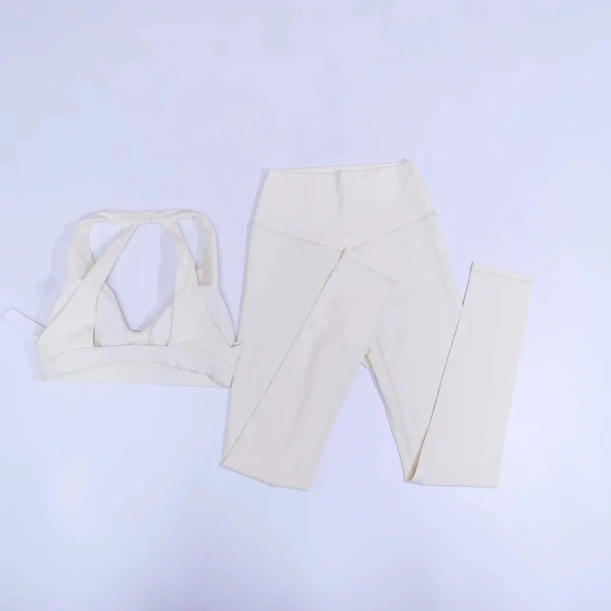 New Summer Women's Ultra Soft Sports Bra And Yoga Pants Set Fashionable Two-Piece Gym Workout Shock-Absorbing Underwear Suit luxecrown.co.uk