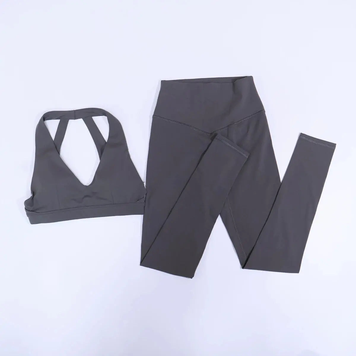 New Summer Women's Ultra Soft Sports Bra And Yoga Pants Set Fashionable Two-Piece Gym Workout Shock-Absorbing Underwear Suit luxecrown.co.uk