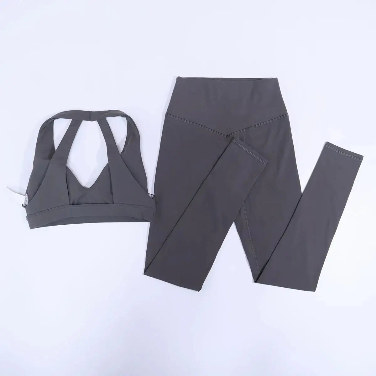 New Summer Women's Ultra Soft Sports Bra And Yoga Pants Set Fashionable Two-Piece Gym Workout Shock-Absorbing Underwear Suit luxecrown.co.uk