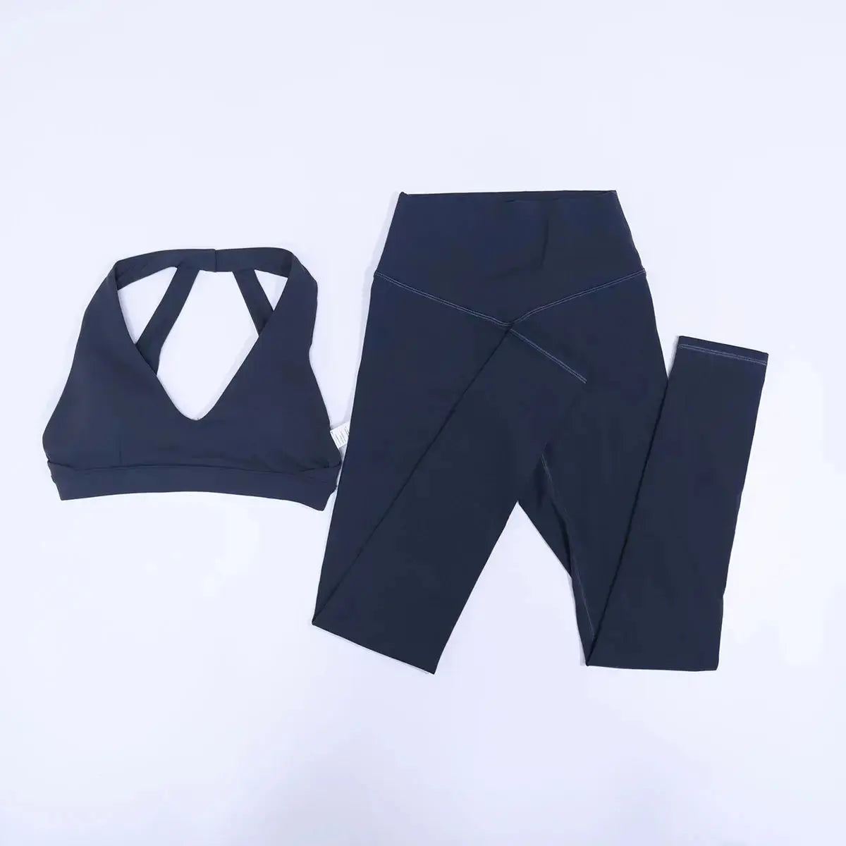 New Summer Women's Ultra Soft Sports Bra And Yoga Pants Set Fashionable Two-Piece Gym Workout Shock-Absorbing Underwear Suit luxecrown.co.uk
