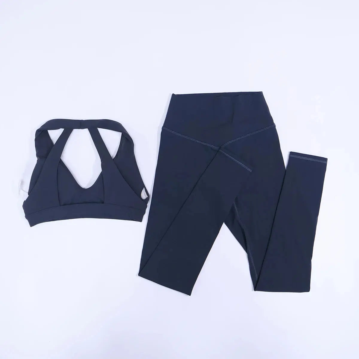 New Summer Women's Ultra Soft Sports Bra And Yoga Pants Set Fashionable Two-Piece Gym Workout Shock-Absorbing Underwear Suit luxecrown.co.uk