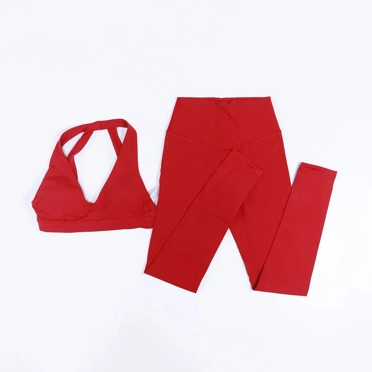 New Summer Women's Ultra Soft Sports Bra And Yoga Pants Set Fashionable Two-Piece Gym Workout Shock-Absorbing Underwear Suit luxecrown.co.uk