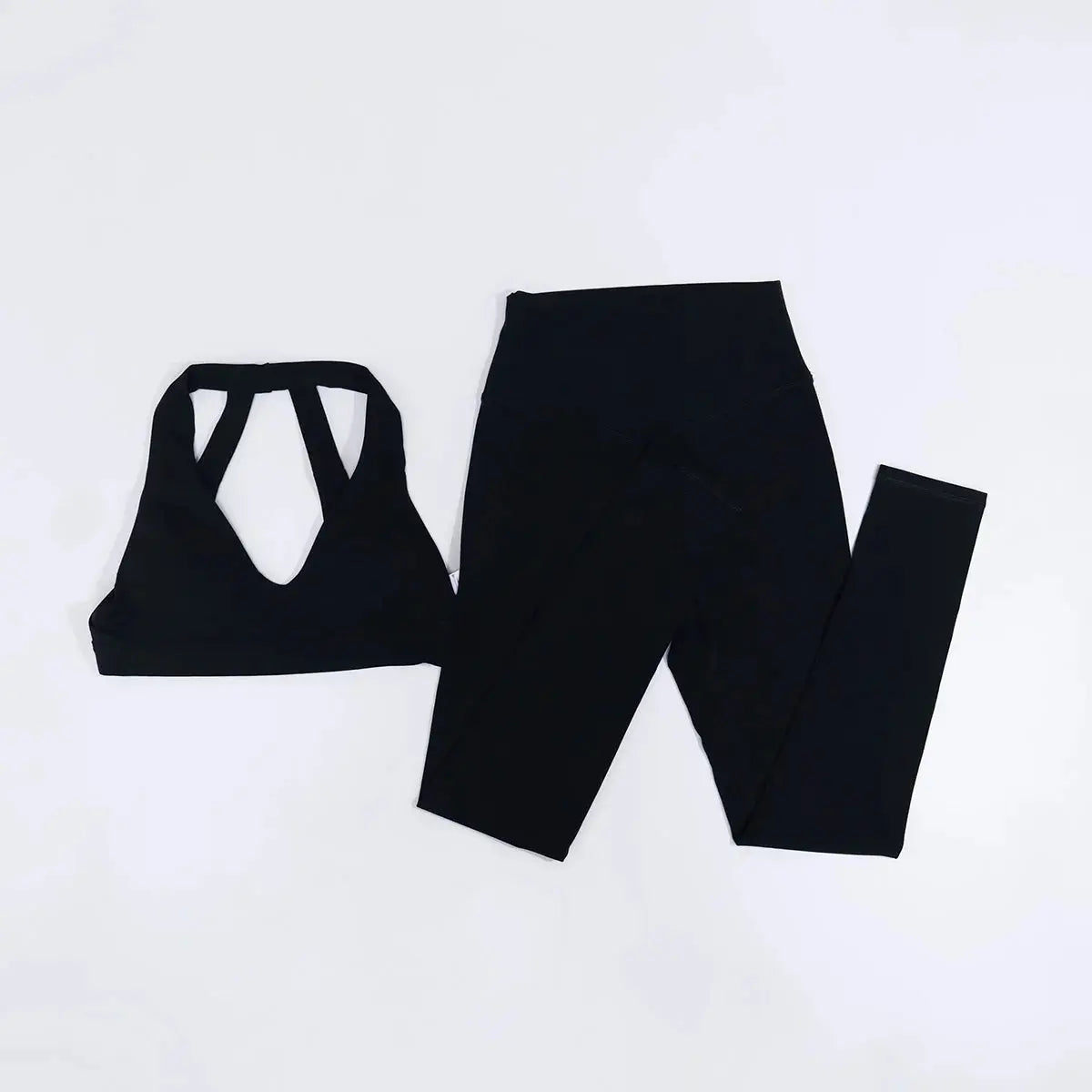 New Summer Women's Ultra Soft Sports Bra And Yoga Pants Set Fashionable Two-Piece Gym Workout Shock-Absorbing Underwear Suit luxecrown.co.uk