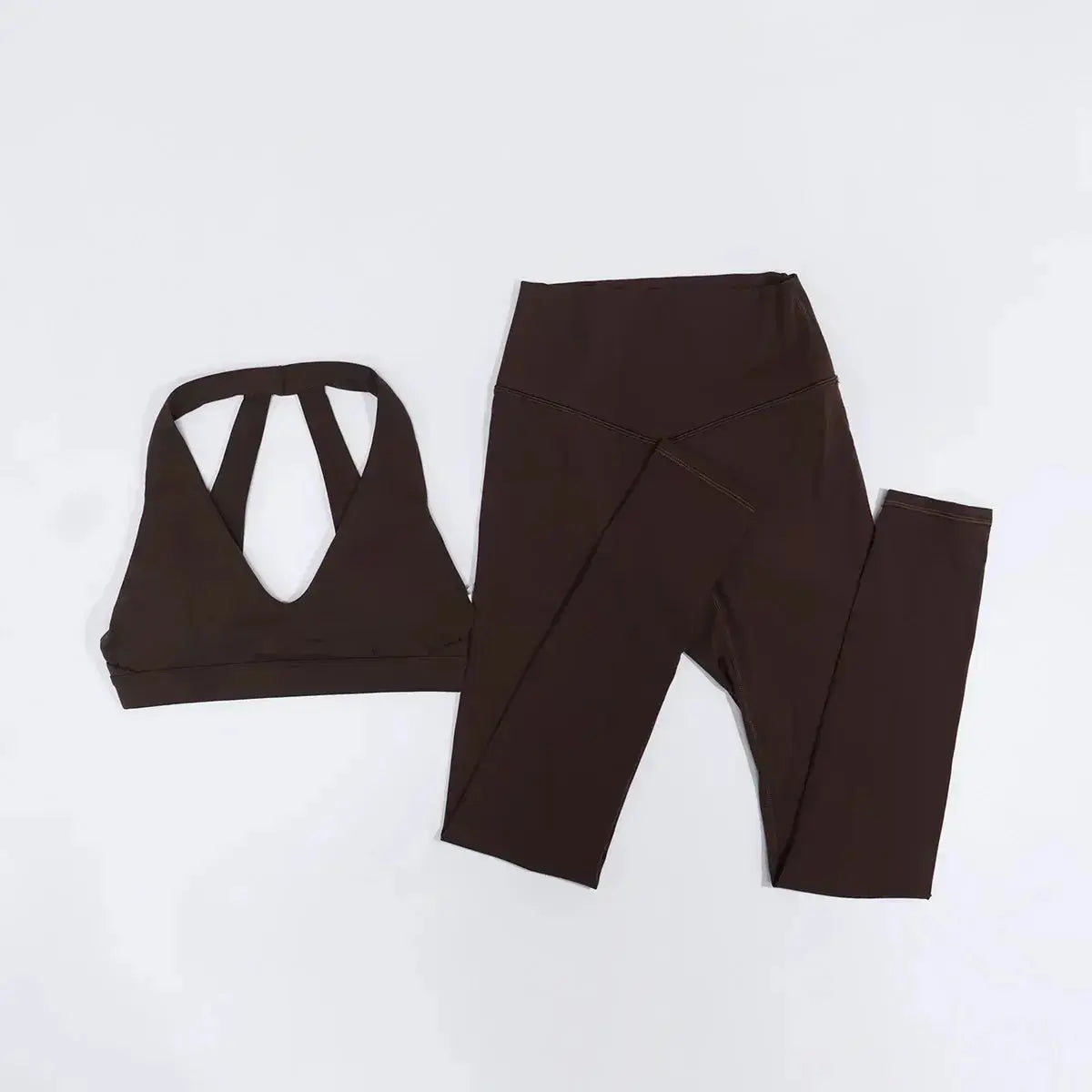 New Summer Women's Ultra Soft Sports Bra And Yoga Pants Set Fashionable Two-Piece Gym Workout Shock-Absorbing Underwear Suit luxecrown.co.uk