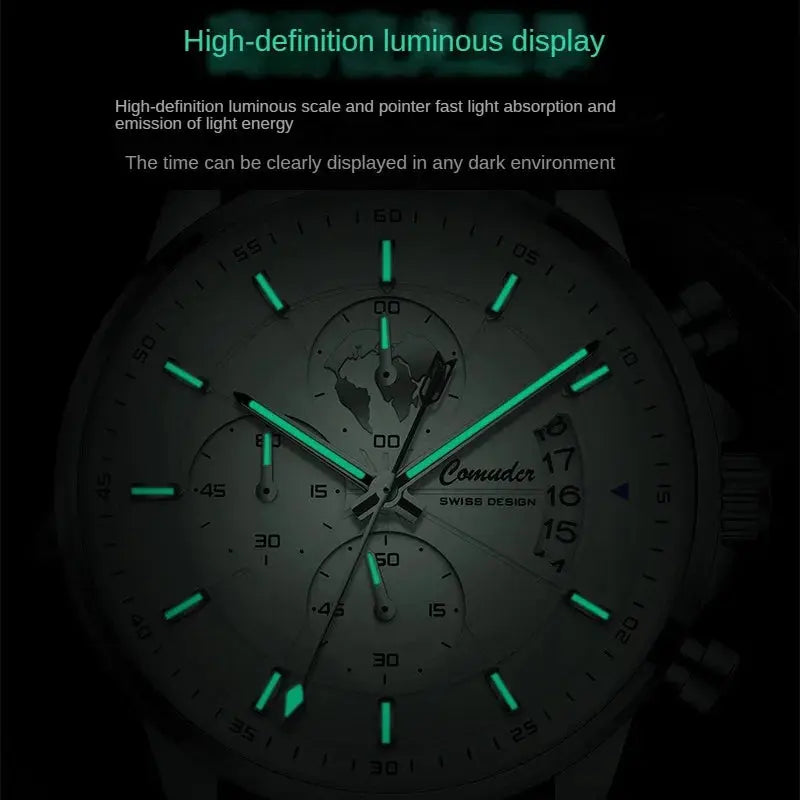 New Watches Men's Automatic Belt Waterproof Luminous Calendar Watch Fashion Quartz Watch Tiktok Wrist Watches for Men Clock luxecrown.co.uk