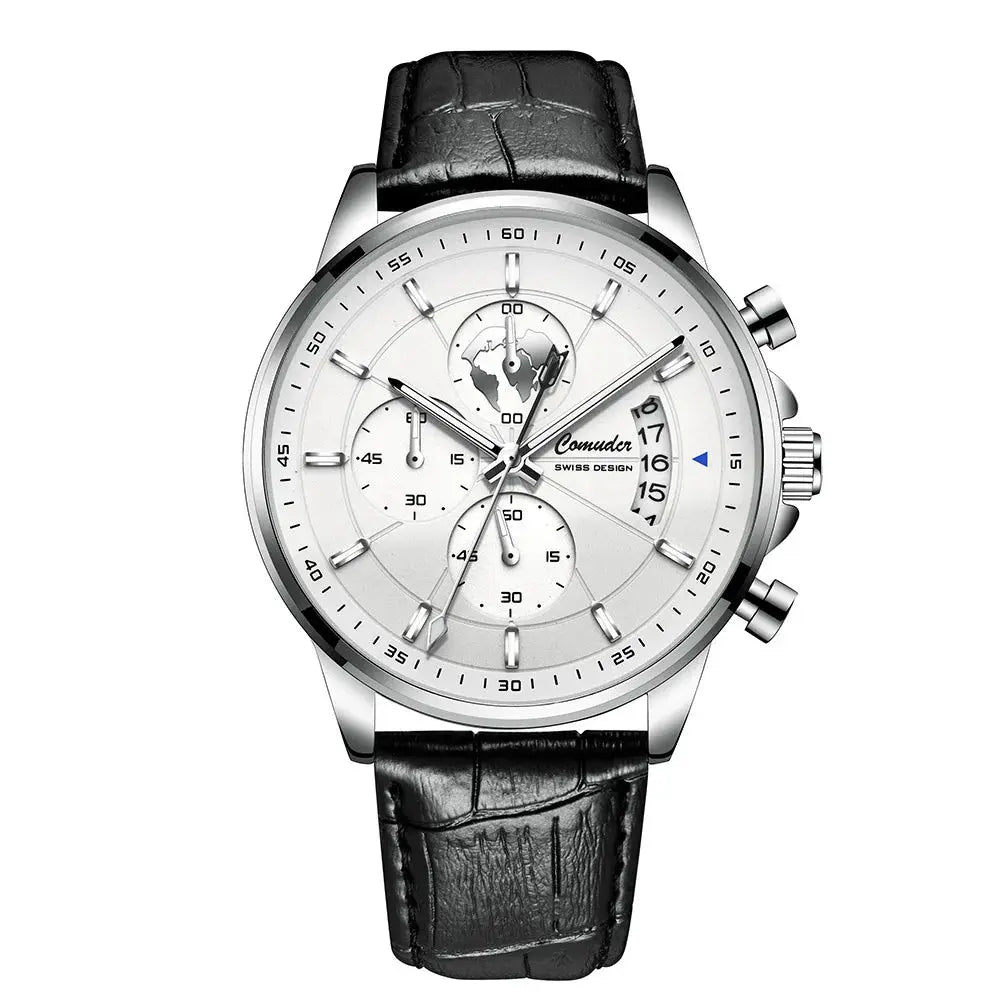 New Watches Men's Automatic Belt Waterproof Luminous Calendar Watch Fashion Quartz Watch Tiktok Wrist Watches for Men Clock luxecrown.co.uk