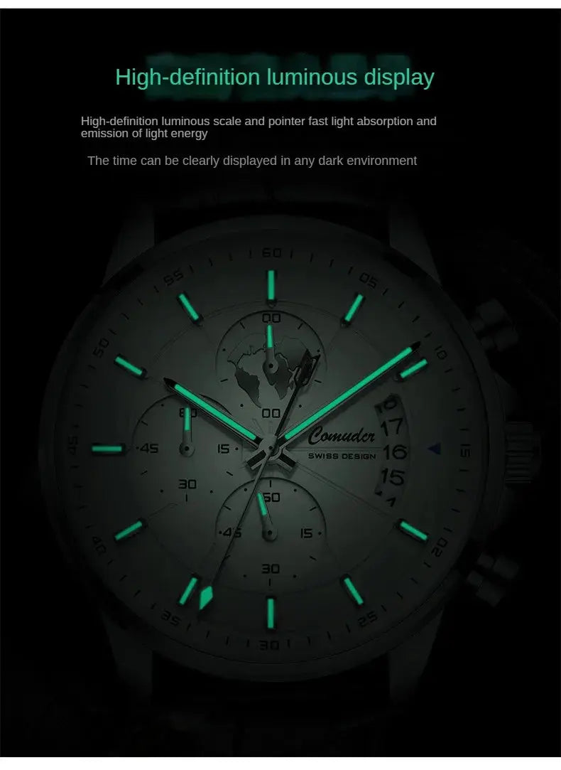New Watches Men's Automatic Belt Waterproof Luminous Calendar Watch Fashion Quartz Watch Tiktok Wrist Watches for Men Clock luxecrown.co.uk