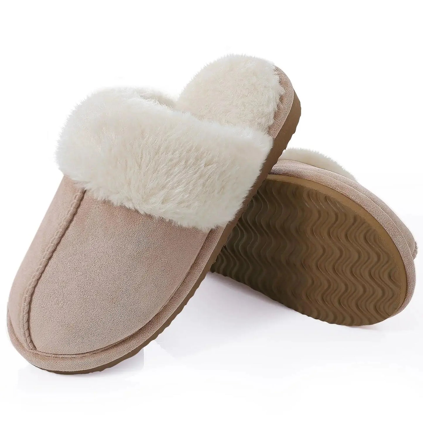 New Winter Fuzzy Women Slippers Indoor Soft House Shoes Fashion Brand Fluffy Suede Women Shoes Outdoor Antiskid Flat Slippers Streetsharks