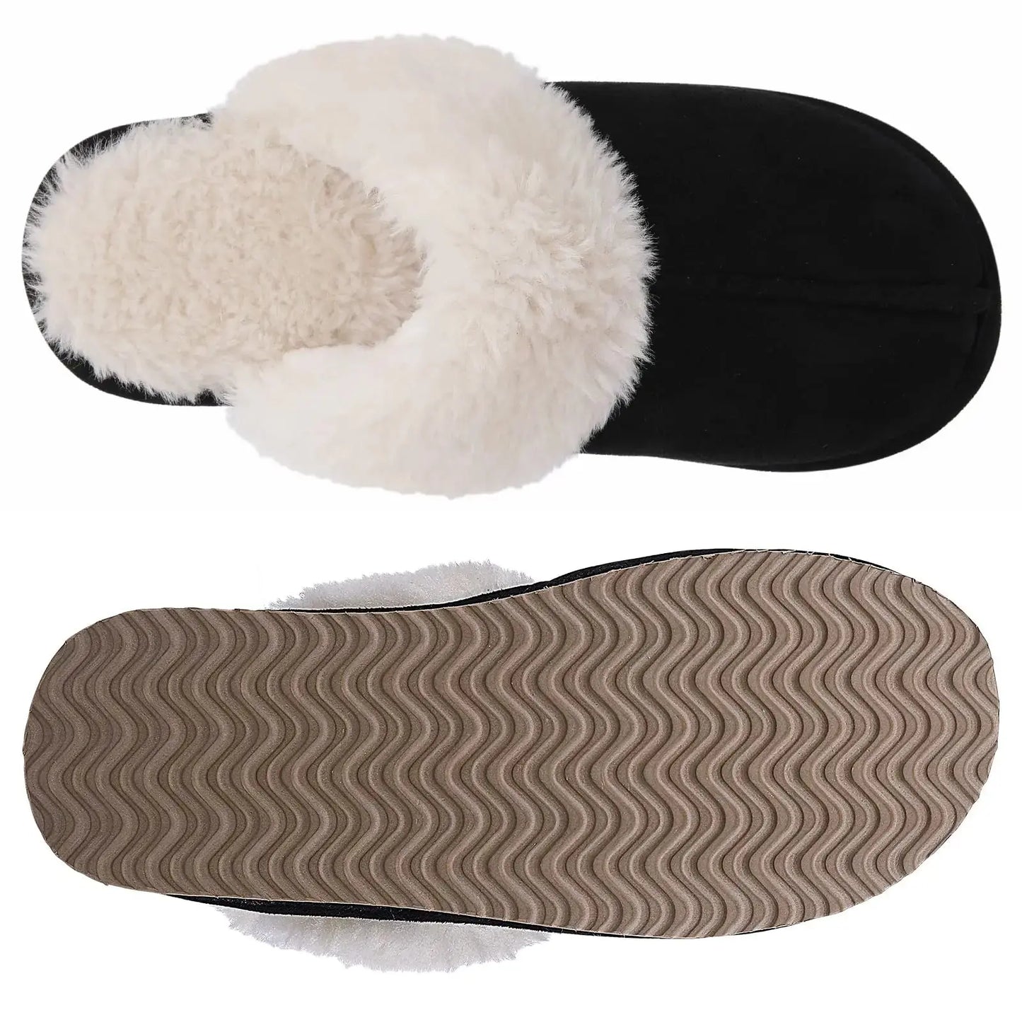 New Winter Fuzzy Women Slippers Indoor Soft House Shoes Fashion Brand Fluffy Suede Women Shoes Outdoor Antiskid Flat Slippers Streetsharks
