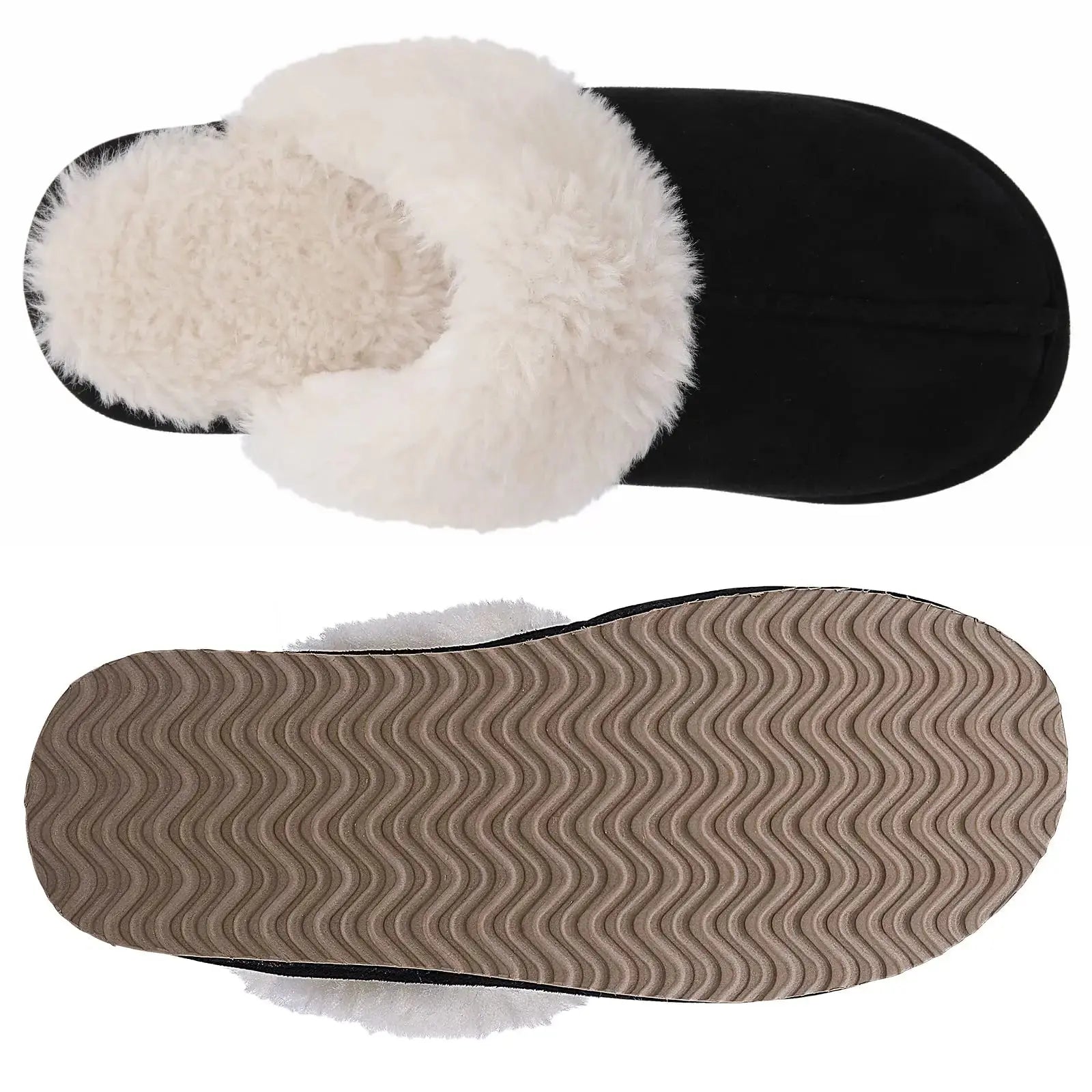 New Winter Fuzzy Women Slippers Indoor Soft House Shoes Fashion Brand Fluffy Suede Women Shoes Outdoor Antiskid Flat Slippers Streetsharks