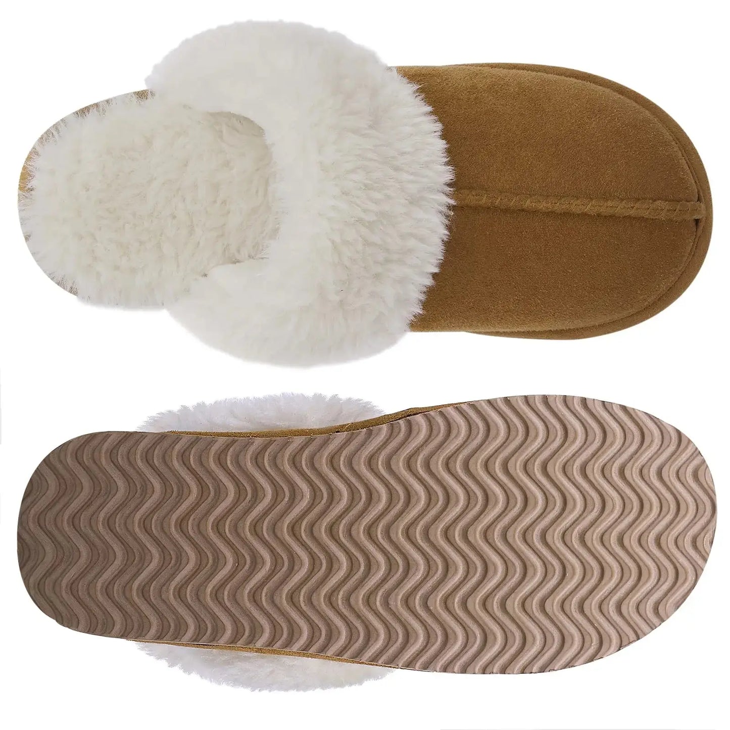New Winter Fuzzy Women Slippers Indoor Soft House Shoes Fashion Brand Fluffy Suede Women Shoes Outdoor Antiskid Flat Slippers Streetsharks