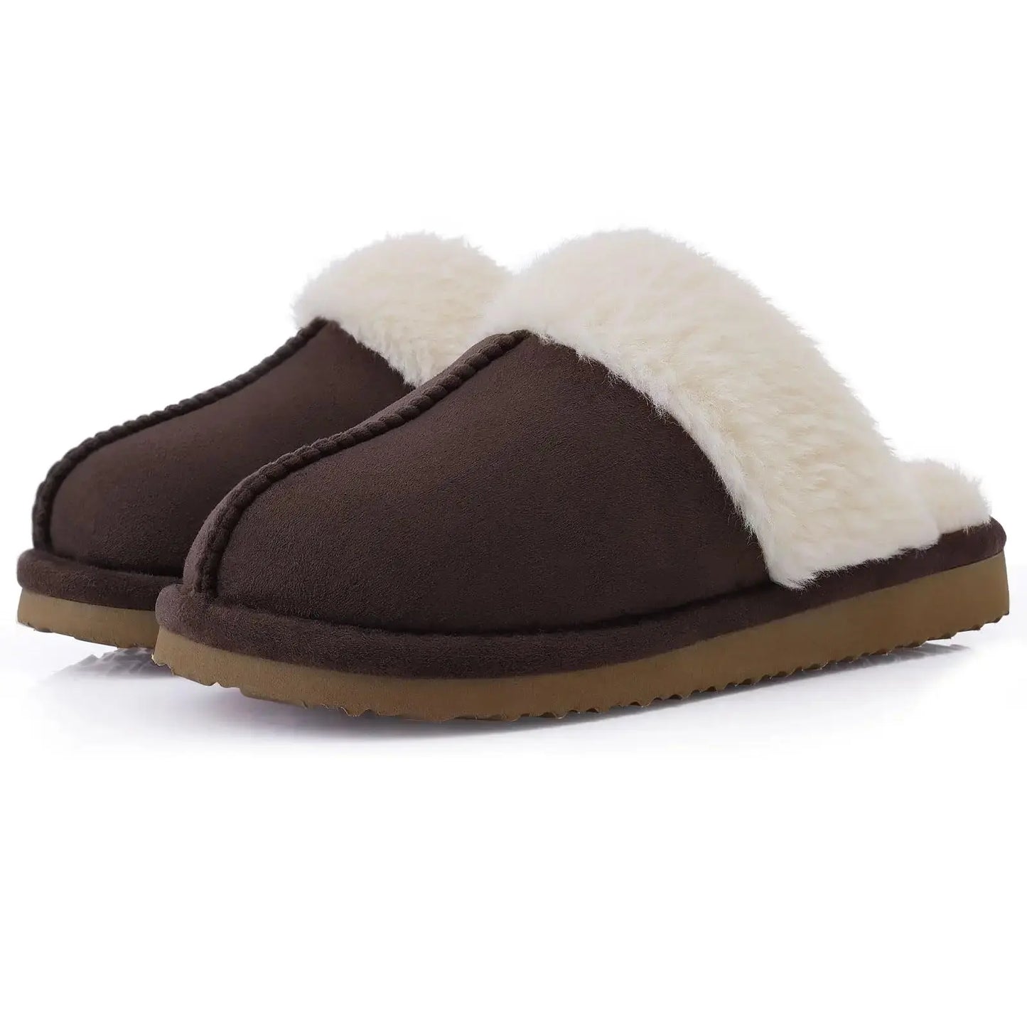 New Winter Fuzzy Women Slippers Indoor Soft House Shoes Fashion Brand Fluffy Suede Women Shoes Outdoor Antiskid Flat Slippers Streetsharks